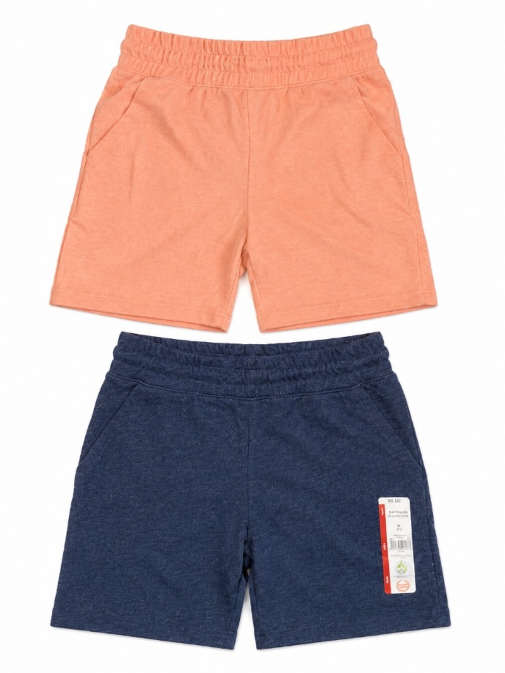 Wonder Nation • Peach and Navy • Kids Shorts • Medium